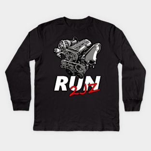 Supra Run 2JZ Kids Long Sleeve T-Shirt